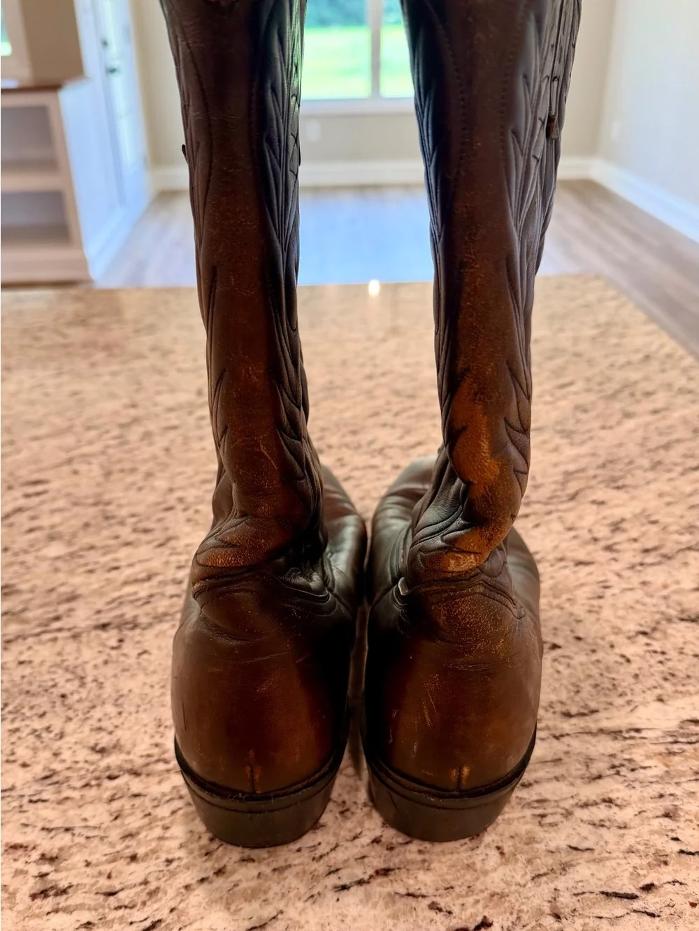 Vintage 80s Red Wing Pecos Boots 9801 Western Mens 11.5 D Leather Rare